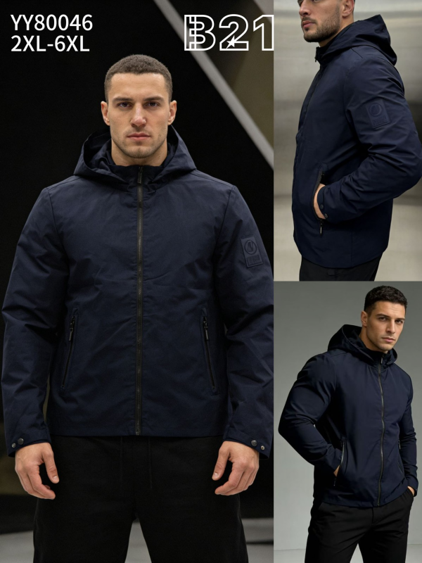 Kurtka męska cienka Roz 2XL-6XL, 1 Kolor Paczka 5 szt